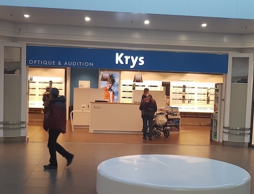 Devanture boutique Krys Galerie Saint-Médard