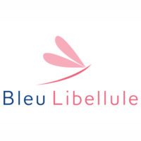 Logo bleu libellule Logo bleu libellule galerie saint-médard