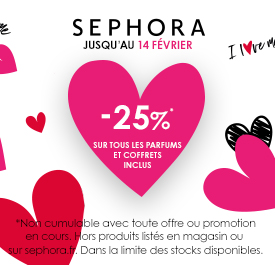 Bon Plan Saint Valentin Sephora